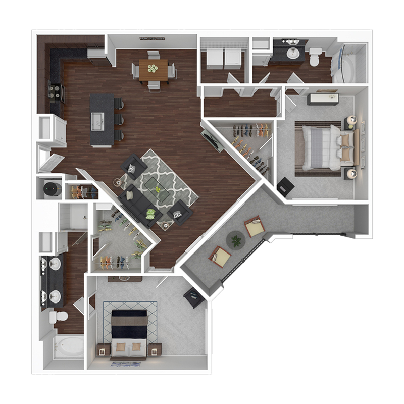 One and Two Bedroom Apartments in Spring, TX near Houston, Tomball, Conroe, and The Woodlands, pet friendly luxury apartment community